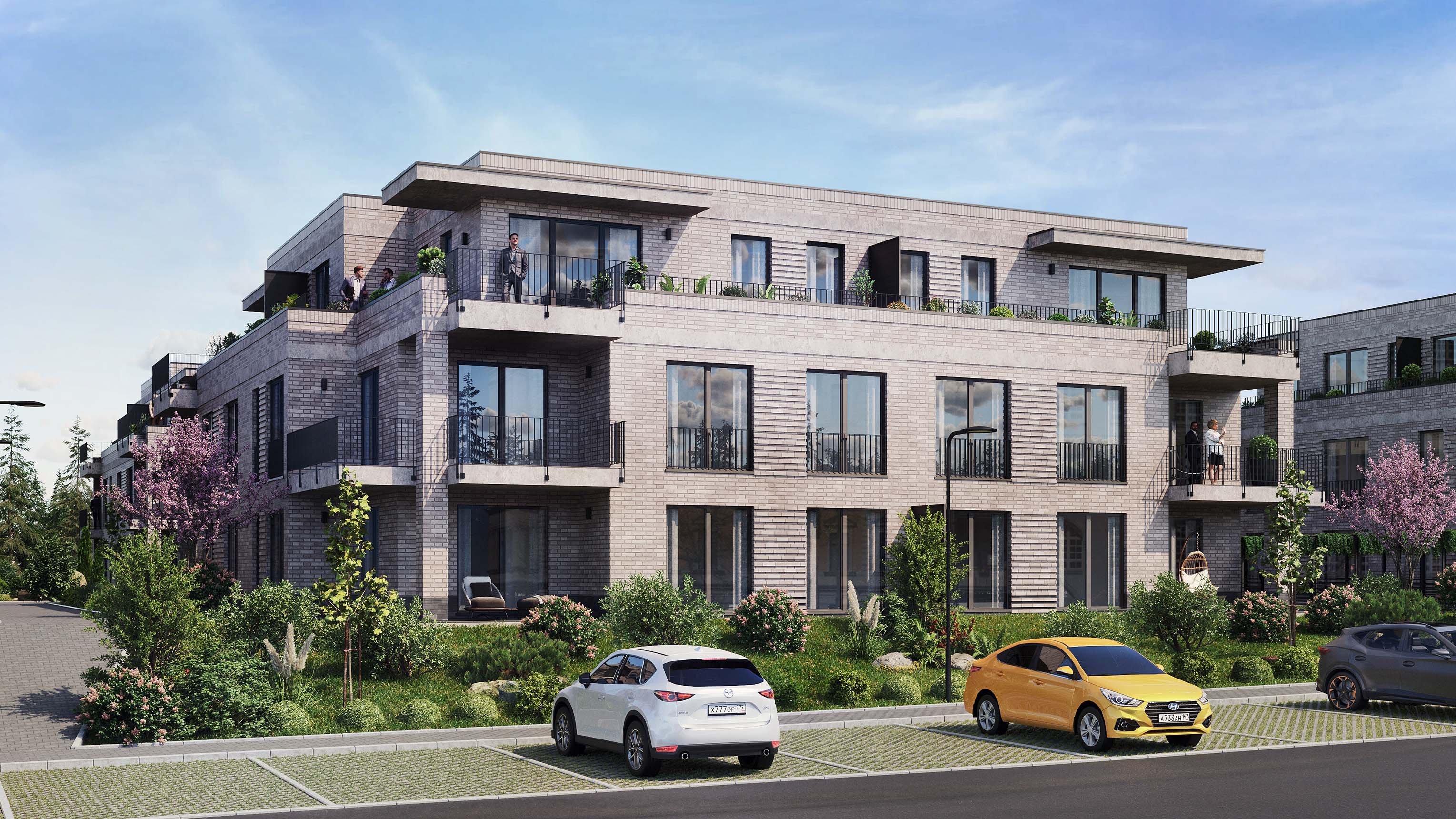 Mayer & Dau Immobilien - Wunderpark Vechta - Ansicht: Am Schützenplatz Haus 1 und 2