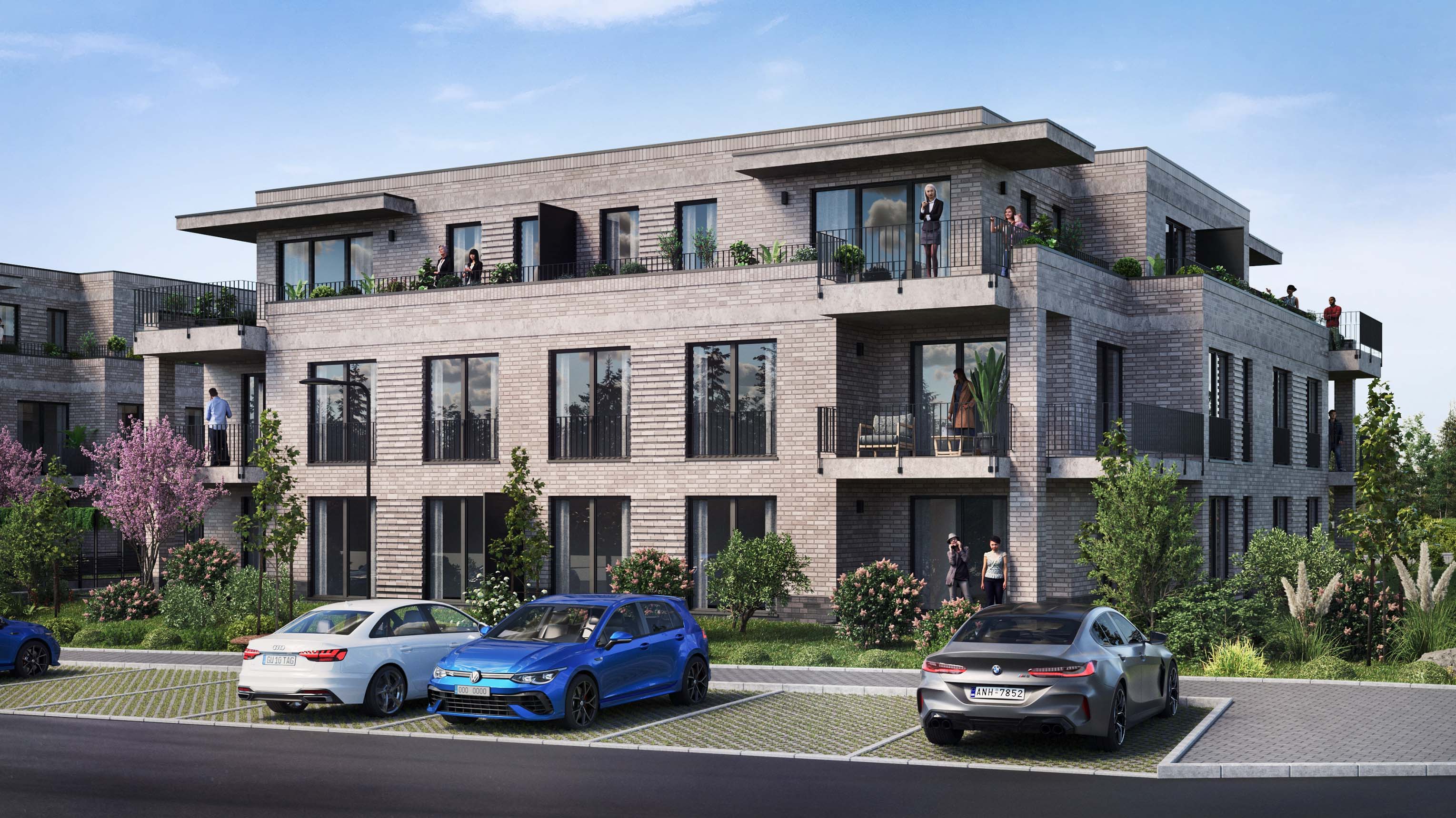 Mayer & Dau Immobilien - Wunderpark Vechta - Ansicht: Am Schützenplatz Haus 5 und 6