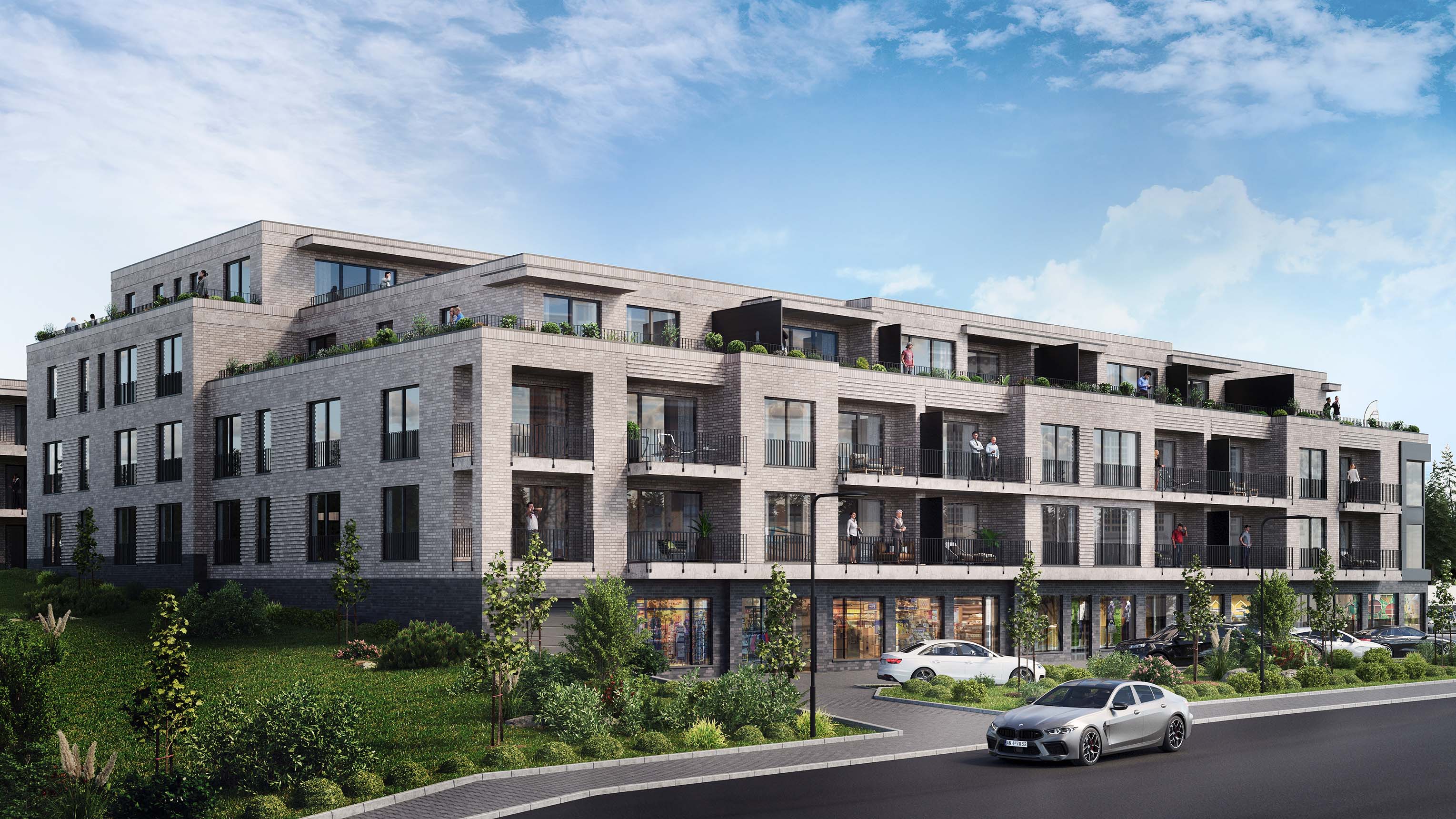 Mayer & Dau Immobilien - Wunderpark Vechta - Ansicht: Lohner Straße Haus 11, 10 und 9